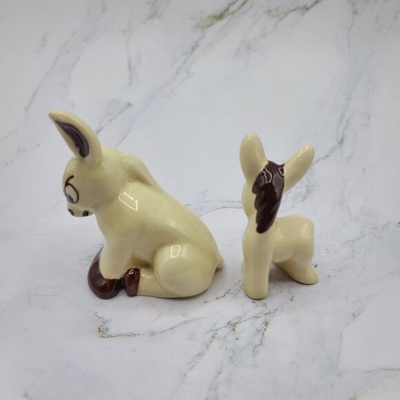 Rio Hondo Pottery Angry Standing Donkey Mule Figurine Anthropomorphic Lot Of 2 - Picture 3 of 16